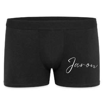T-shirt Nom Jaron cadeau pour hommes - Boxer Homme - noir - Devant