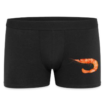 Pink Shrimp or Shrimp Hand Drawn - Men's Boxer Shorts - black - Front