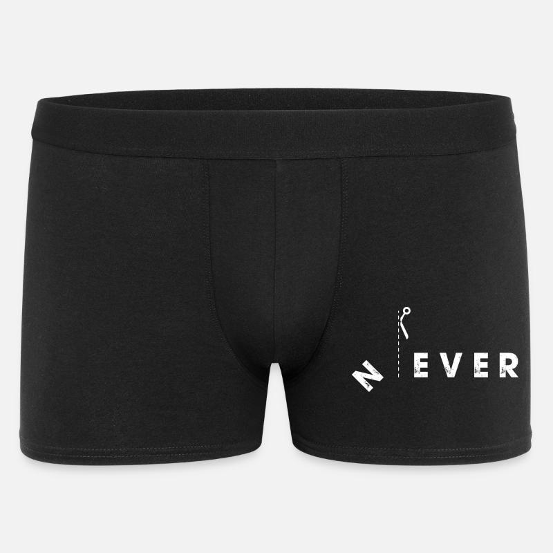 Niemals Grenzen schneiden Scherendesign - Männer Boxer Shorts - Schwarz