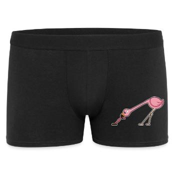 Ver flamant rose - Boxer Homme - noir - Devant