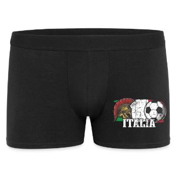 Italien Fußball - Männer Boxer Shorts - Schwarz - Vorne
