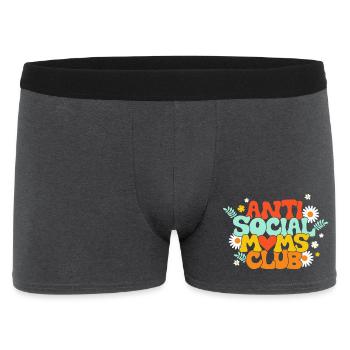 Mom, Mom Humor, Hippie - Men's Boxer Shorts - charcoal grey - Front