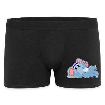 Funny Elephant - Men's Boxer Shorts - black - Front