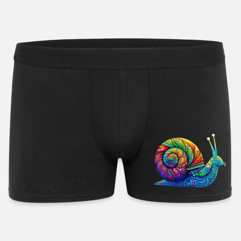 Escargot - Boxer Homme - noir