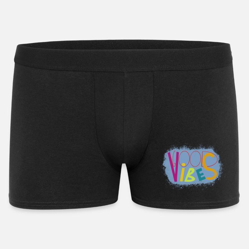 Lebendige Vibes Kunstdesign - Männer Boxer Shorts - Schwarz