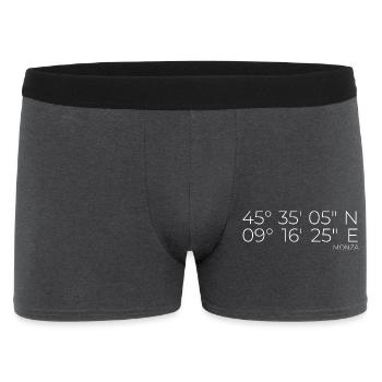Coordinates: Monza, Italy - Men's Boxer Shorts - charcoal grey - Front