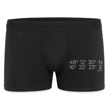 coordinates Vienna, Austria - Men's Boxer Shorts - black - Front