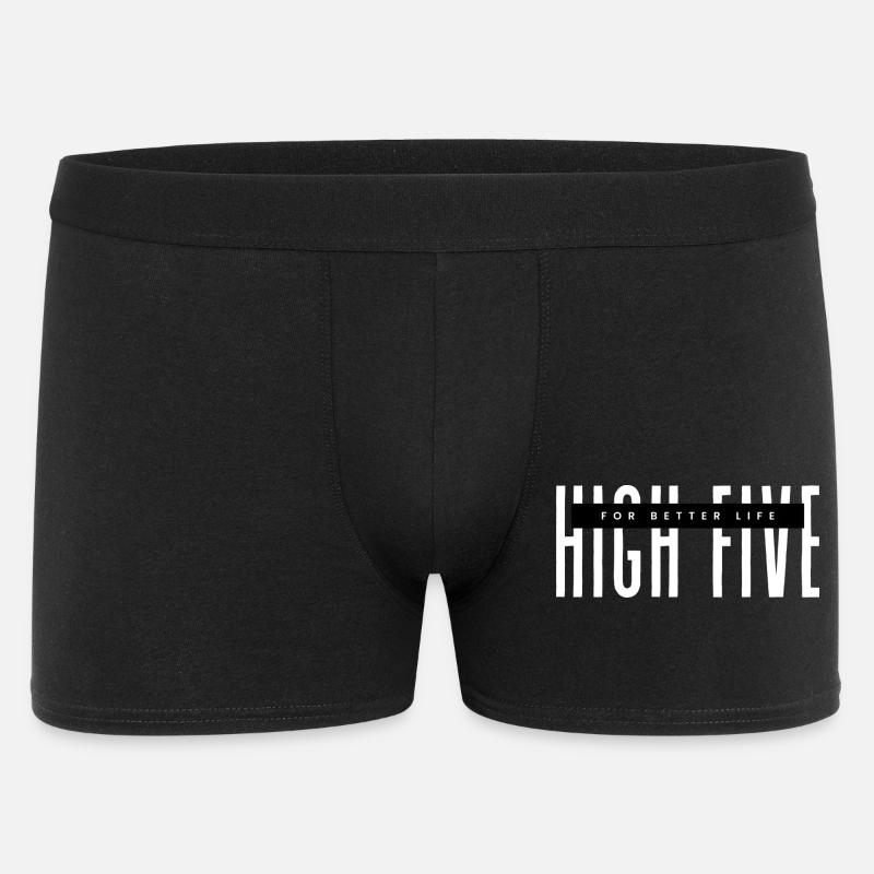 High Five pour une vie meilleure blanc - Boxer Homme - noir