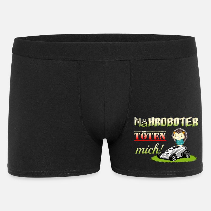 Robotic lawnmowers kill hedgehogs - Men's Boxer Shorts - black