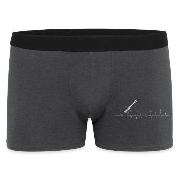 Gitarre Pulse Silhouette - Männer Boxer Shorts - Anthrazit - Vorne