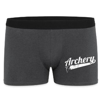 Bogensport - Männer Boxer Shorts - Anthrazit - Vorne