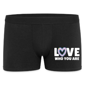 Transgenre. Aimez qui vous êtes - Boxer Homme - noir - Devant