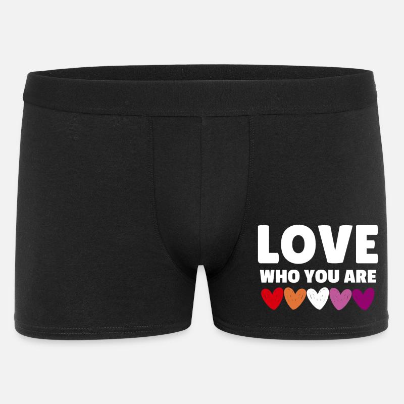 Lesbe. Liebe, wer du bist - Männer Boxer Shorts - Schwarz
