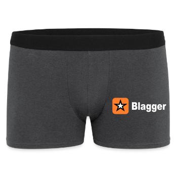 big blagger star - Men's Boxer Shorts - charcoal grey - Front