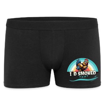 J’avais fumé ce drôle de dicton de poulet grillé au barbecue - Boxer Homme - noir - Devant