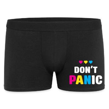 LGBT Pride Month - Keine Panik - Männer Boxer Shorts - Schwarz - Vorne