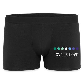 LGBT Pride Month - Love is Love - Men's Boxer Shorts - black - Front