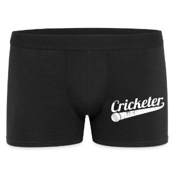Funny cricketer - Men's Boxer Shorts - black - Front
