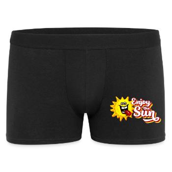 Enjoy the sun / Summer feeling / Retro-Look - Men's Boxer Shorts - black - Front