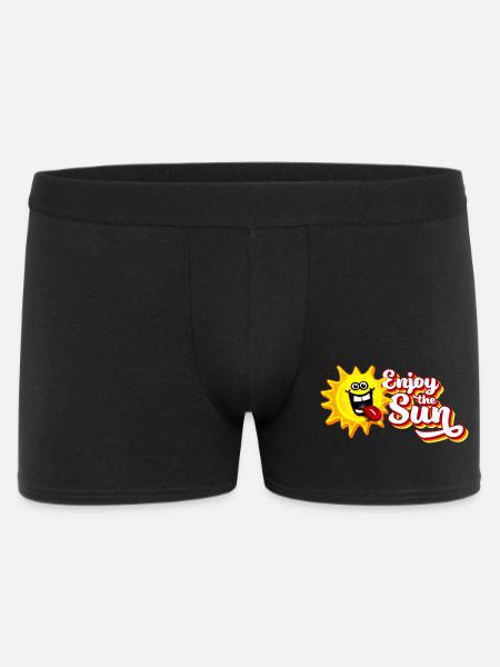 Profitez du soleil / Sensation estivale / Look rétro - Boxer Homme - noir