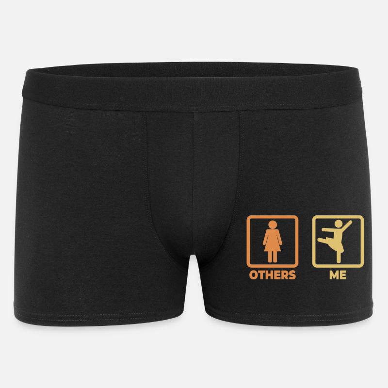 Ballett Strichfiguren - Männer Boxer Shorts - Schwarz