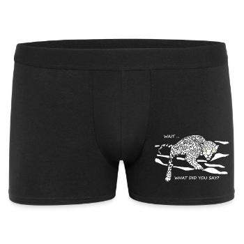Leopard Awakened: What Did You Say? - Men's Boxer Shorts - black - Front