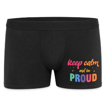 LGBT Pride Month - Keep Calm and Be Proud - Men's Boxer Shorts - black - Front