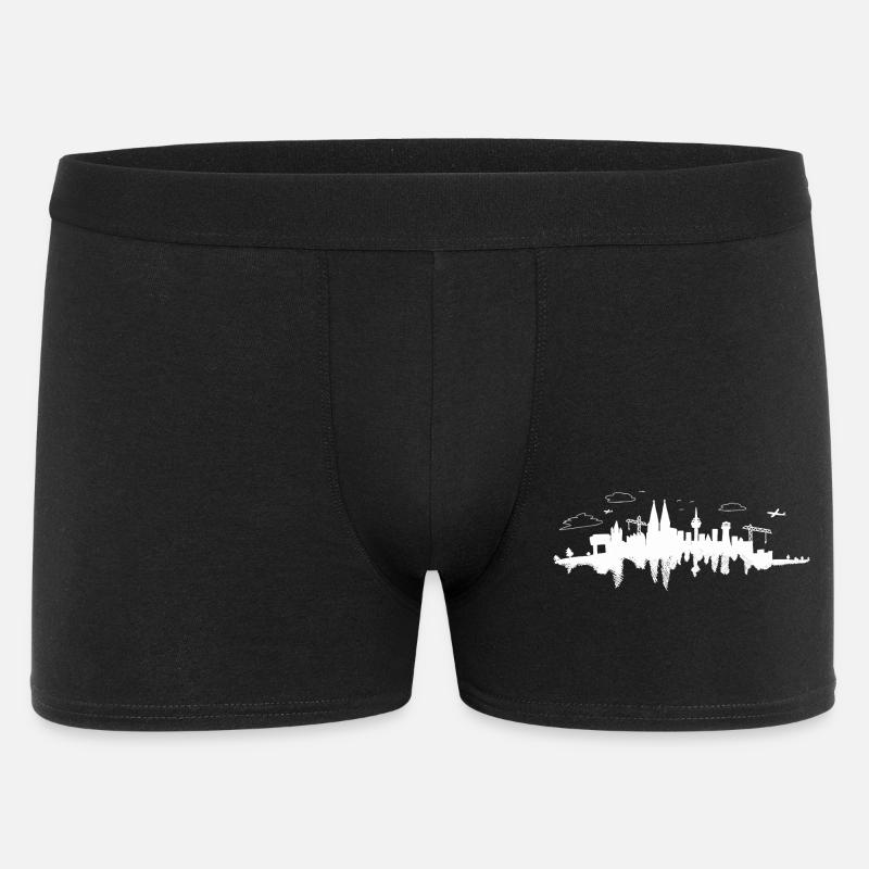 Skyline von Köln - Männer Boxer Shorts - Schwarz