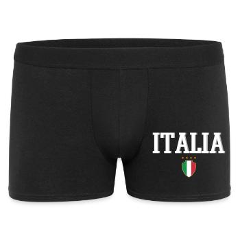 Italien - Männer Boxer Shorts - Schwarz - Vorne