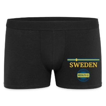 Drapeau de la Suède - Boxer Homme - noir - Devant