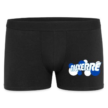 Auxerre Retro Typo Bleu - Boxer Homme - noir - Devant
