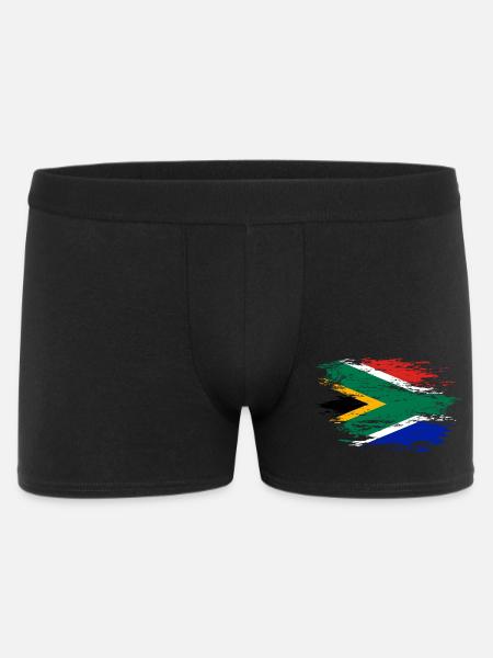 South Africa flag used - Men's Boxer Shorts - black