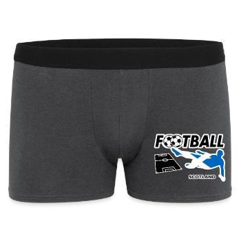 Fußball Fieber Schottland - Männer Boxer Shorts - Anthrazit - Vorne