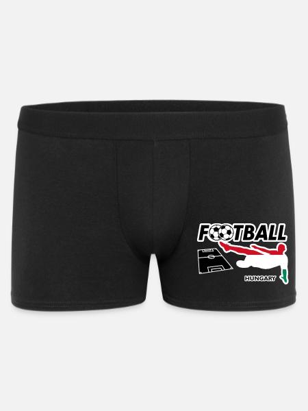 Fußball Fieber Ungarn - Männer Boxer Shorts - Schwarz