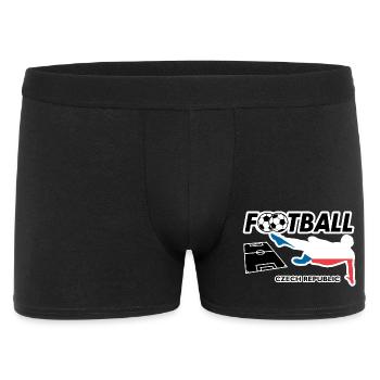 La fièvre du football République tchèque - Boxer Homme - noir - Devant