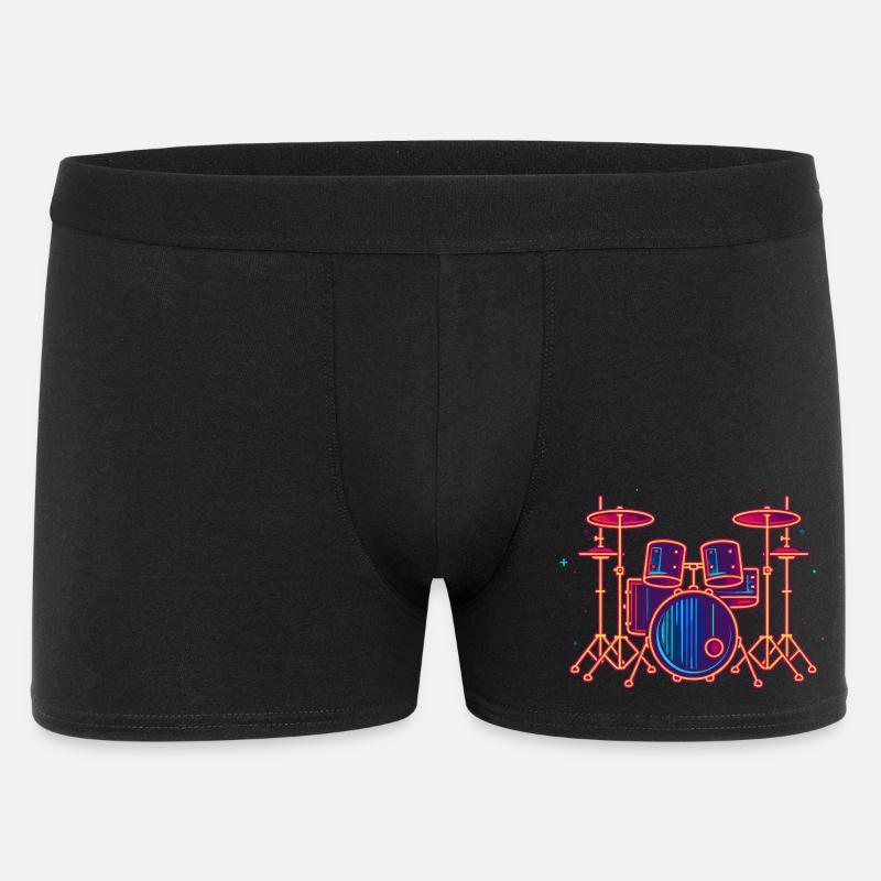 Schlagzeug Grafik - Männer Boxer Shorts - Schwarz