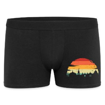 Sunset Skyline Silhouette - Men's Boxer Shorts - black - Front
