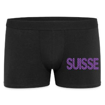 SUISSE. PAYS. GENEVE. SUISSE. HUMOUR. PAYS - Boxer Homme - noir - Devant