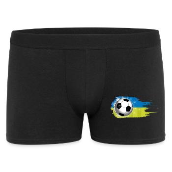 Football - Bleu Vert - Conception de coup de pinceau - Boxer Homme - noir - Devant