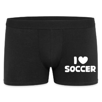 Soccer Love Heart Logo Icon Illustration Team - Men's Boxer Shorts - black - Front