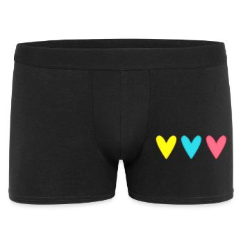 COEUR. MERCI. MAÎTRESSE. MAÎTRE. MERCI MAÎTRESSE. - Boxer Homme - noir - Devant