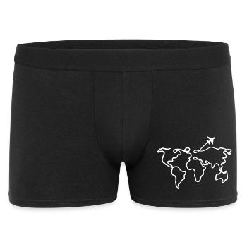 Voyage autour du monde - Boxer Homme - noir - Devant