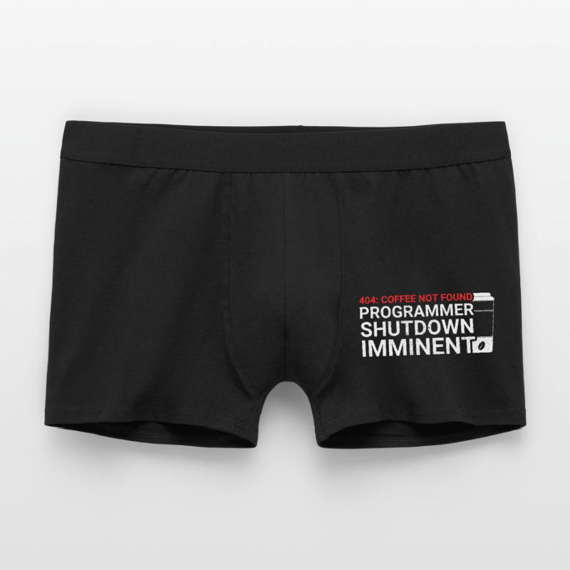 Programmers generate code from coffee Men's Boxer Shorts