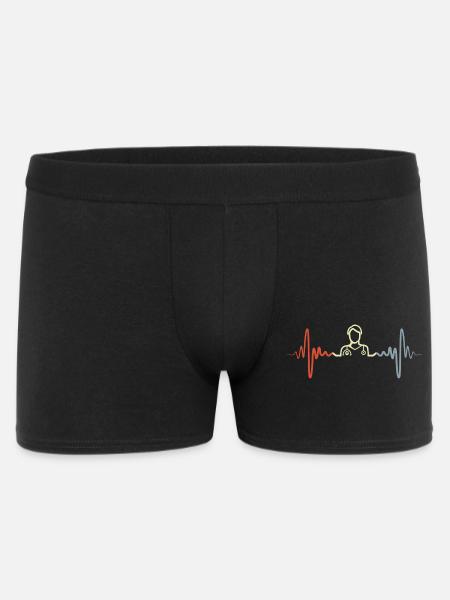 Tiermediziner Herzlinie - Männer Boxer Shorts - Schwarz