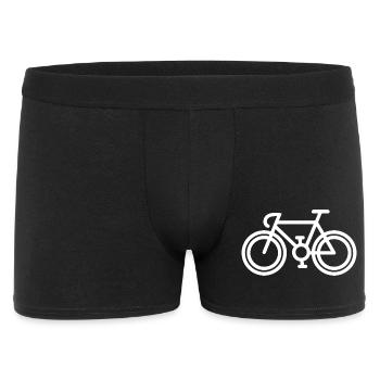 Bicycle Road Bike Gravel SInglespeed Track Bike Logo - Men's Boxer Shorts - black - Front
