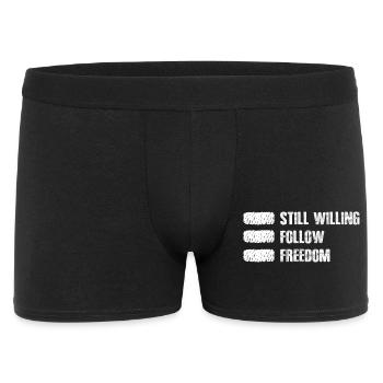 Still Willing to Follow Freedom - Men's Boxer Shorts - black - Front
