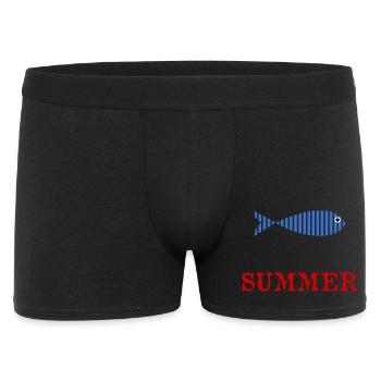 FISH. APRIL FOOL. HOLIDAY. SUMMER. HUMOR - Men's Boxer Shorts - black - Front