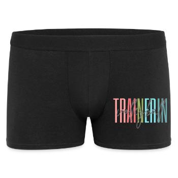 Trainerin Volleyball Volleyballtrainerin Geschenk - Männer Boxer Shorts - Schwarz - Vorne