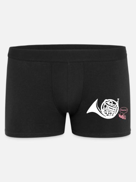 Waldhorn Hornist - Männer Boxer Shorts - Schwarz