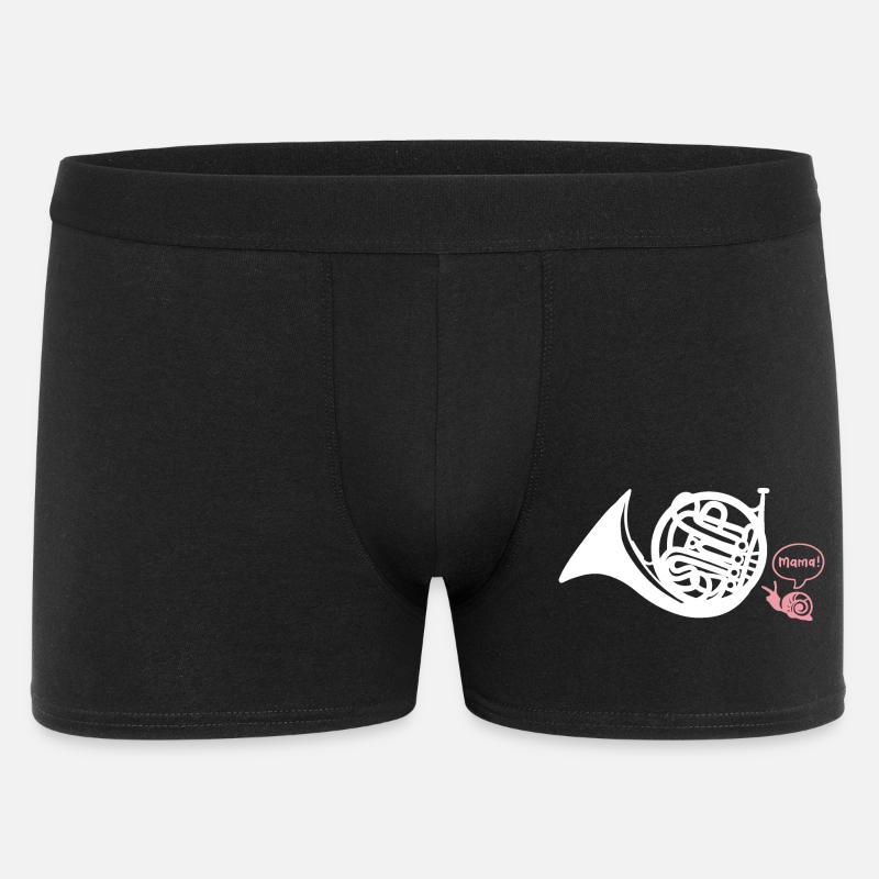 Waldhorn Hornist - Männer Boxer Shorts - Schwarz